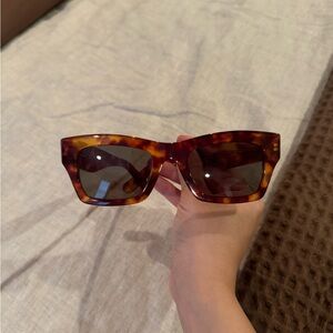 Salvatore Ferragamo SF996S 214 Tortoise Sunglasses with Green Lens & SF Case